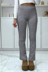 Pantalon canard motif carreaux patte d'eph - 2