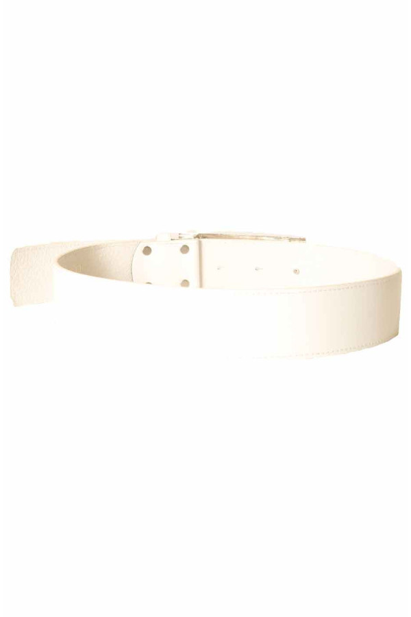 Ceinture Blanche avec boucle rectangulaire CE 502 - 3