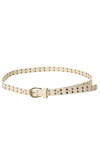 Ceinture blanc à clous avec boucle. SG-0971 - 3