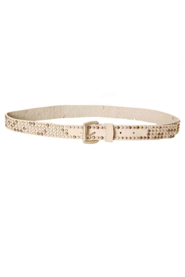 Ceinture Taupe fine avec petite boucle SG-0974 - 2