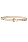 Ceinture Taupe fine avec petite boucle SG-0974 - 2
