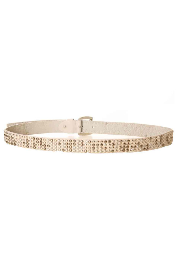 Ceinture Taupe fine avec petite boucle SG-0974 - 3