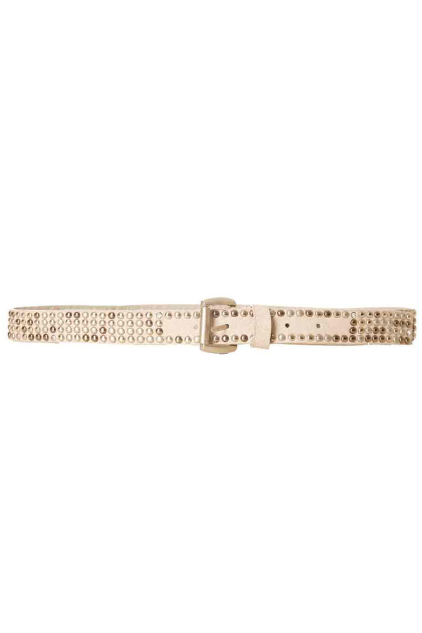 Ceinture Taupe fine avec petite boucle SG-0974 - 4