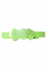 Ceinture Verte, boucle motif feuilles BG-PO44 - 1