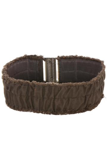 Ceinture anthracite large, attache à clips. SG-0908 - 1