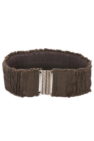 Ceinture anthracite large, attache à clips. SG-0908 - 2