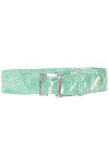 Ceinture verte égère à motif étoiles et boucle rectangle. étoiles - 4
