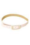 Ceinture rose effet cuir à boucle carré et strass CE 726 - 1