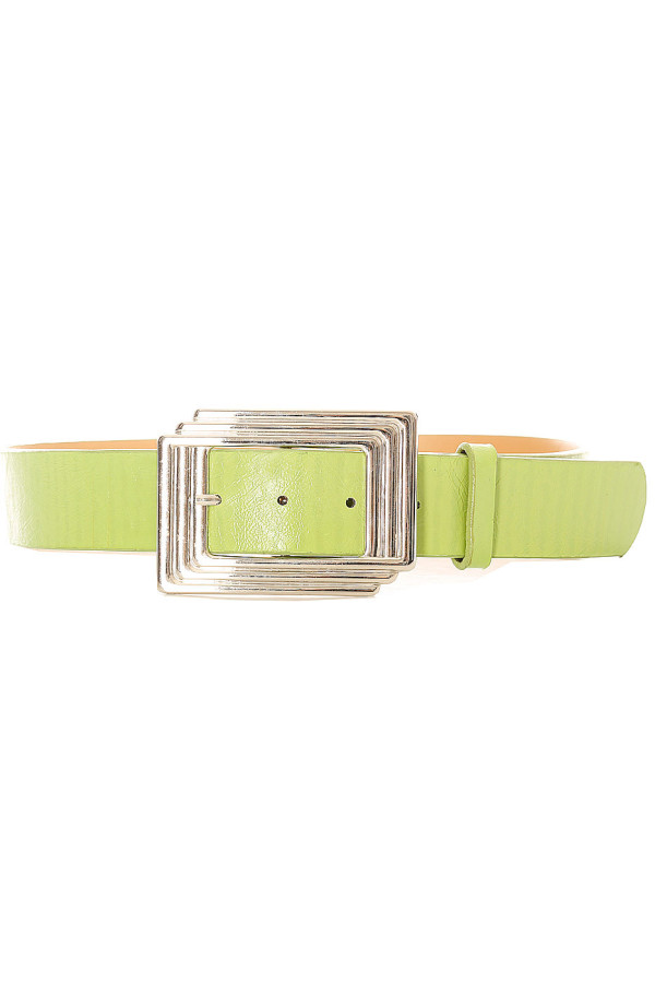 Ceinture femme en vert avec boucle rectangulaire. SG0218 - 3