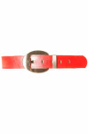 Ceinture Rouge large avec grosse boucle arrondi CE 747 - 1