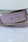 Ceinture rose en simili à boucle rectangulaire - 2