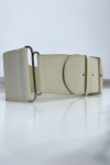 Grosse ceinture beige. Ceinture femme - 3