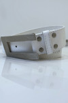 Ceinture blanche à boucle rectangulaire destroy - 4