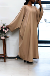 Abaya camel over size (36-52) coupe kimono - 2