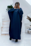 Abaya marine très ample (36-52) coupe kimono - 2