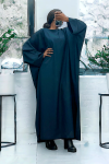 Abaya marine over size (36-52) coupe kimono - 3