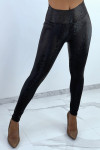 Legging noir effet 3D motif Python - 4