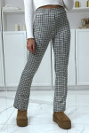 Pantalon canard motif carreaux patte d'eph - 2