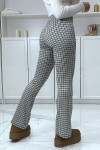 Pantalon canard motif carreaux patte d'eph - 3
