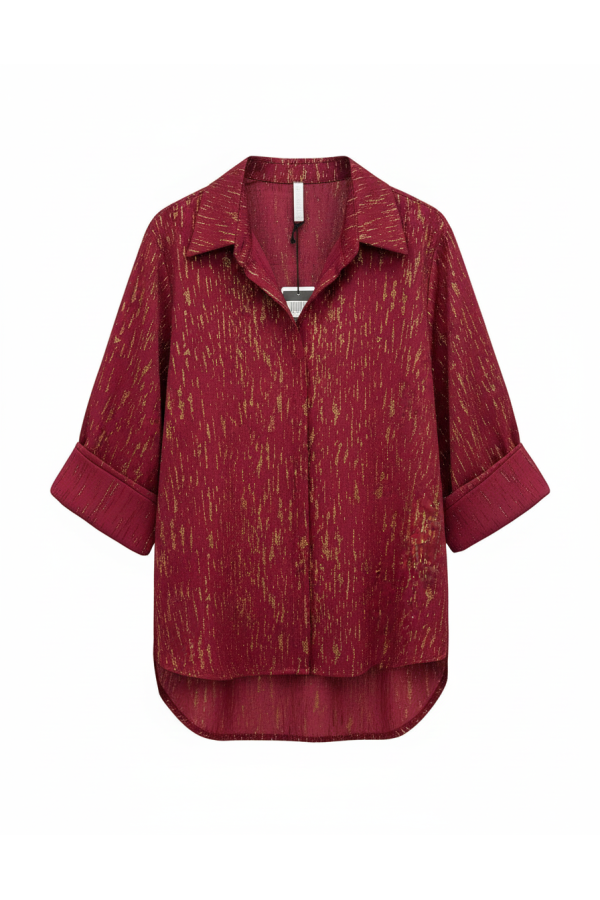 Chemise Fluide Rouge Passion – L'Éclat Absolu - 3